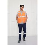 Orange Safety Mühendis Tipi Fileli İkaz Yeleği - Turuncu