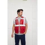 Orange Safety Mühendis Tipi İkaz Yeleği Kırmızı, S