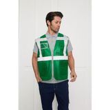 Orange Safety Mühendis Tipi Ikaz Yeleği Koyu Yeşil - 3XL