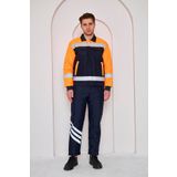 Orange Safety Turuncu-Lacivert Soğuk Hava İş Mont Takım Su Ve Rüzgar İticili (M)