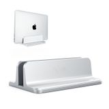 ORANGEHOME Ayarlanabilir Dikey Dizüstü Bilgisayar Standı, Ayarlanabilir Yuva Boyutuyla Alüminyum Masaüstü Yer Tasarruflu Stand Tutucu Tüm Dizüstü Bilgisayarlara Uyar MacBook Surface Chromebook iPad iPhone - Gümüş
