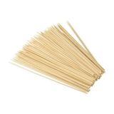 ORANJ 25 Cm 3 Mm%100 Ağaç Bambu Çöp Şiş Kalın Çöp Şiş Tahta - 100 Adet
