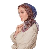 Oranj Renk Geçişli Desen Soft Eşarp
