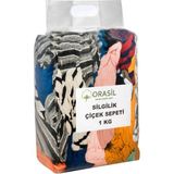 Orasil Silgi Bezi Silme Için Penye Parça Bez Çiçek Sepeti 40 x 40 cm 1 kg