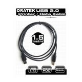 ORATEK Canon GI-41 G2470 1.5 Metre Yazıcı Kablosu - USB A To B Printer Cable
