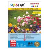Oratek Canon Maxify Gx3070 Uyumlu Fotoğraf Kağıdı A4 Premium Parlak 120 Gr 100 Adet, Beyaz