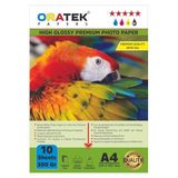Oratek Canon Maxify Gx3530 Fotoğraf Kağıdı A4 Premium Parlak 300 Gr. 10 Adet, Beyaz