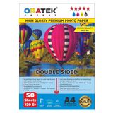 Oratek Canon Maxify Gx4030 Fotoğraf Kağıdı A4 Premium Parlak 120 Gr 50 Adet, Beyaz