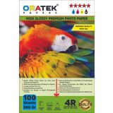 Oratek Canon Maxify Gx6040 Uyumlu Premium Parlak 10X15Cm Fotoğraf Kağıdı 300 Gr100 Adet, Beyaz