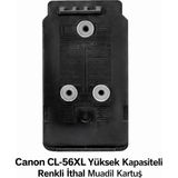 Oratek Canon Pixma E404 / CL-56XL Renkli Yüksek Kapasite Tıpalı Ithal Muadil Dolabilen Kartuş - Beyaz