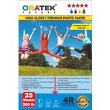 ORATEK Canon Pixma G2470 Fotoğraf Kağıdı 10X15 cm Premium Parlak 200 gr 25 Adet, OR-3081