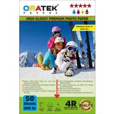 Oratek Canon Pixma Gı-490 G1411 Fotoğraf Kağıdı 10X15 Cm Premium Parlak 300 Gr 50 Adet, Beyaz