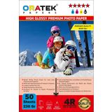 Oratek E204 Yazıcı İçin Pg-46 Cl-56 Evertday Premium Parlak 10X15Cm Fotoğraf Kağıdı 230 Gr50 Adet, Beyaz