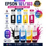 Oratek Epson 103 Ithal Muadil Mürekkep Seti 4 Renk 70 ml Siyah 70 ml Renkli L3210 L3211 L3230 L3250 Uyumlu