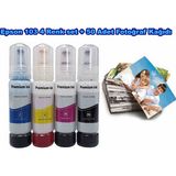Oratek Epson 103 L3256 4 Renk Muadil Mürekkep Seti + Epson Uyumlu 50 Adet Fotoğraf Kağıdı Hediye - Renkli - Siyah