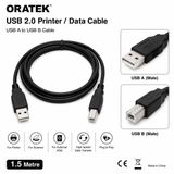 Oratek Epson İle Uyumlu ET-2800 1.5 Metre USB Yazıcı Kablosu