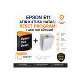 ORATEK Epson L3250 103 Uyumlu Atık Mürekkep Pedi Reset Programı + Atık Ped Süngeri Waste Ink Pad Tank Süngeri