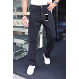 Oray Store Füme Yıkamalı Baggy Pantolon Erkek Relaxed Fit Pamuk-Elastan Kumaşla Günlük Kullanım İçin - Füme - Antrasit - 29