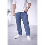 OrayStore Erkek Koyu Kar Yıkama Boyfriend Jean Pantolon Rahat Kalıp Günlük Denim JP, 32