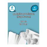 Orbak Kağıt 270 Gr. Amerikan Bristol Kağıt Karton 21x29,7 A4 Ebatında 50 Adet (0,84 KG)