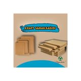 Orbak Kağıt 35 x 50 kraft kağıt SAMAN KAĞIDI, 50'li Paket Ambalaj-Paketleme, Okul-Proje-Sanatsal Çalışmalar