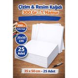Orbak Kağıt Çizim Ve Resim Kağıdı 1. Hamur 300 gr 35x50 Cm 25 Adet Çizim Ve Resim Kağıdı (1,31 KG)