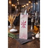 Orbak Kağıt Premium Çatal Kaşık Bıçak Kılıfı 250’LI | Hijyenik Tek Kullanımlık Servis Kılıfı | Restoran ve Kafeler Için - Beyaz - Dudak Rengi - 250 Adet