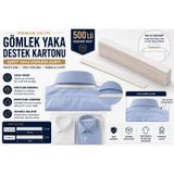 Orbak Kağıt Premium Gömlek Yaka Destek Kartonu 2,5x34,5 cm 500'lü | Gömlek Paketleme, Yaka Koruma ve Ambalaj Kartı