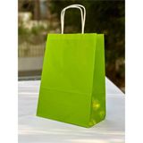 Orbak Kağıtçılık 1.kalite 18X8X24 cm 1’ Li Yeşil Renkli Kraft Kağıt Çanta, Hediye Poşeti, Hediye Paketi, Kraft Çanta - 1 Adet