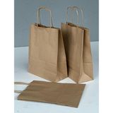 Orbak Kağıtçılık 1.kalite 18X8X24 cm 3’ Lü Kahverengi Renkli Kraft Kağıt Çanta, Hediye Poşeti, Paketi, Çanta - 3 Adet