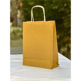 Orbak Kağıtçılık 1.kalite 18X8X24CM 1’li Yağ Yeşili Renkli Kraft Kağıt Çanta Hediye Poşeti Hediye Paketi Kraft Çanta - 1 Adet