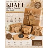 Orbak Kağıtçılık 1. Kalite Kraft Kağıt Ambalaj – Hediye Çeyiz & Paketleme Kağıdı 100 x 100 cm 20’lu Saman Kağıt - 20 Adet - Kahverengi