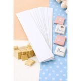 Orbak Kağıtçılık 7X29,7 cm 1. Hamur Etiket Sticker – Inkjet & Lazer Yazıcı Uyumlu – 10’lu Paket – Beyaz Baskı Etiketi - 10 Adet
