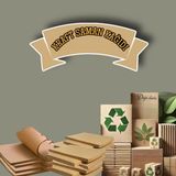 Orbak Kağıtçılık A4 Kraft Saman Kağıdı Paketleme Hobi Etiket Kağıdı 70 Gram 10 Adet (0,043KG) - Kahverengi