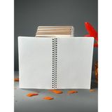Orbak Kağıtçılık A5 Kraft Kapak Çizgisiz Defter | 14,8X21CM | 70 Yaprak | Geri Dönüşümlü | Vintage Stil - Kahverengi