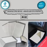 Orbak Kağıtçılık Baskısız Krome Karton Önü Beyaz Arkası Gri Oto Paspas 35X50 100 Adet (4,37 Kg)