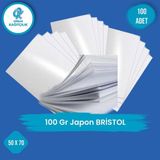 Orbak Kağıtçılık Japon Bristol Kağıt 50X70 100 Gram 100 Adet (3,5 Kg) - Beyaz