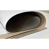 Orbak Kağıtçılık Karton Kağıt Çanta Torba Dip Kartonu Krome Karton 20 x 7 cm Ebatında 500 Adet (1,61 Kg) - Beyaz