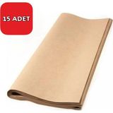 Orbak Kağıtçılık Kraft Kağıt 50X70 cm 90GR 15 Adet Ambalaj, Paketleme, Hediye ve Çeyiz Sarma, Taşıma, Taşınma - Kahverengi