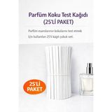 Orbak Kağıtçılık Parfüm Koku Test Kağıdı 25’li Paket – Parfüm Deneme Strip Kağıdı, Beyaz Koku Test Çubuğu - 25 Adet
