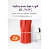Orbak Kağıtçılık Parfüm Koku Test Kağıdı 25’li Paket – Parfüm Deneme Strip Kağıdı, Kırmızı Koku Test Çubuğu - 25 Adet