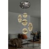 Orbella 5 Li Sarkıt LED Avize - 2 - Krom