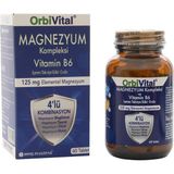 Orbi Vital Magnezyum Kompleks 60 Tablet | Bisglisinat, Taurat, Sitrat, Malat ve B6 Vitamini