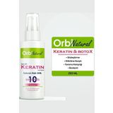 ORBIFRESH Durulanmayan Keratin Bakım Sütü Düzleştirme Dökülme Karşıtı Besleyici Saç Bakım Spreyi 250ml