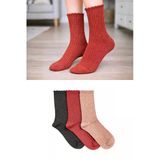 Orbis 3'Lü Kadın Simli Fashion Ribli 36 - 40 Soket Çorap - Pembe/Antrasit Orbis 3'Lü Kadın Simli Fashion Ribli 36 - 40 Soket Çorap - Pembe/Antrasit