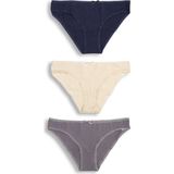 Orbis Kadın Düz 3 Lü Slip Külot 3138 - XL - Siyah
