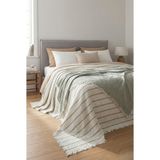 Orbit %100 Pamuk Saf Müslin Örtü (230X250) | Yumuşak Dokulu 4 Mevsim Pike & Koltuk Şalı - Mint