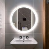Orbit Led'li Kumlamalı Lavabo & Banyo Aynası (Dokunmatik Sensörlü) beyaz led 60 x 60