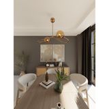 Orbita Modern 2'li Eskitme Metal Bal Cam Avize - Eskitme - Bal Rengi