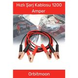 Orbitmoon Özel Seri %100 Bakır Kalın Kablo 1200 Amper Güçlü Oto Akü Takviye Hızlı Şarj Kablosu